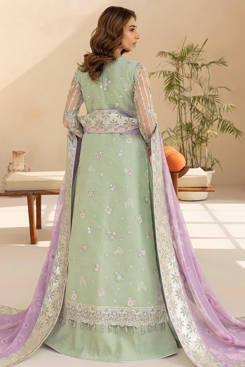 Sage Luxe - 3pc Embroidered Net Dress