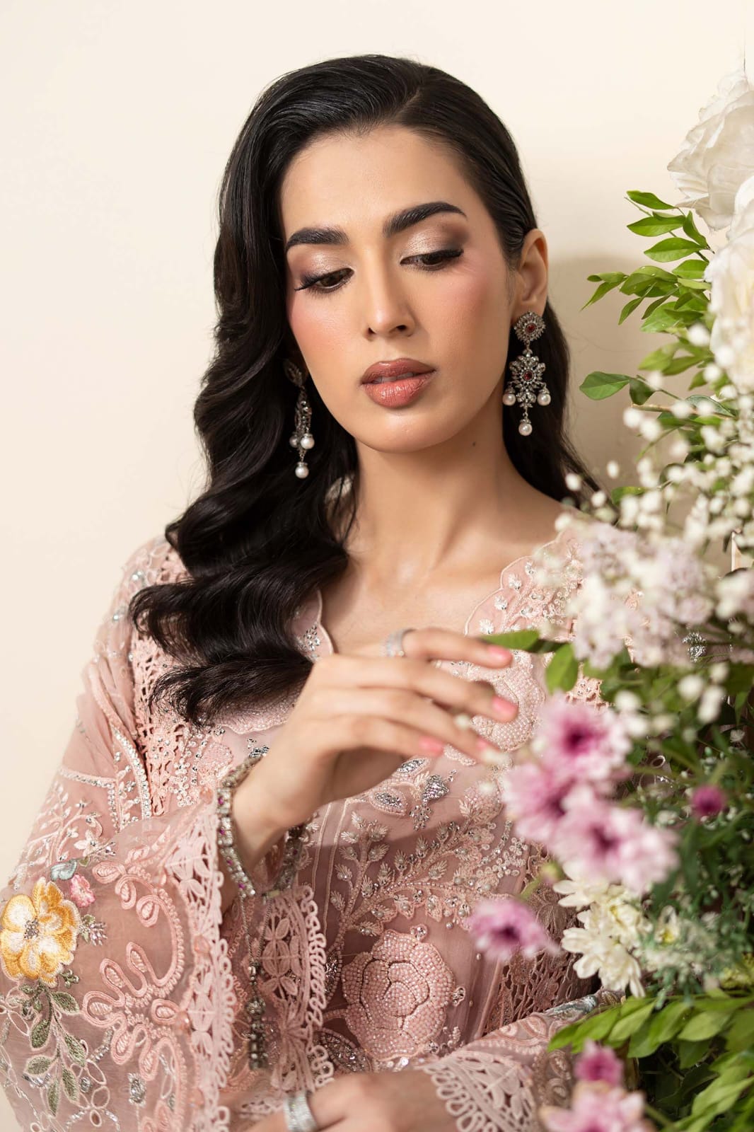 3 Piece Embroidered Chiffon Suit