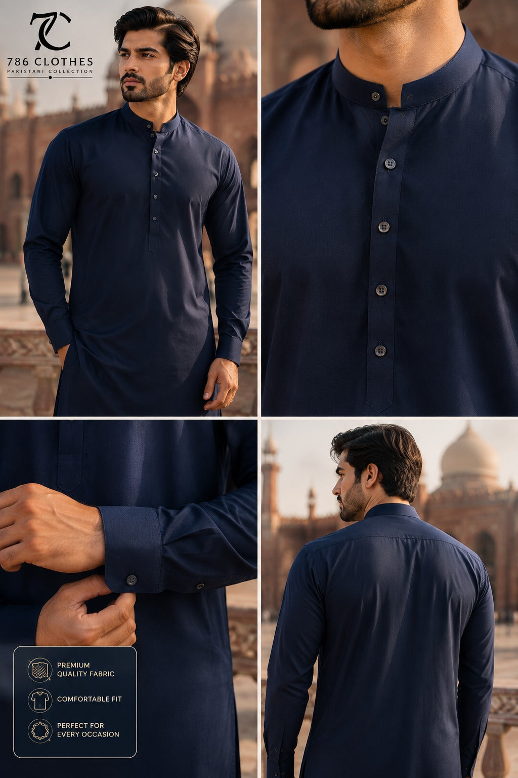 Winter Prestige Plain - Navy Blue WP-P-10