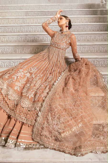 3pc Chiffon Embroidered Formal Dress 3987