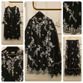 Aghanoor Lawn Embroidered Shirt Chiffon Embroidered Dupatta 2pc