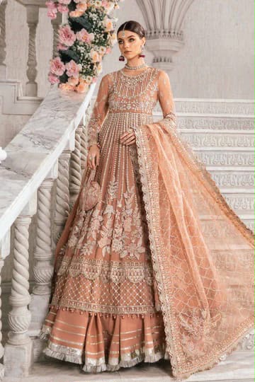 3pc Chiffon Embroidered Formal Dress 3987