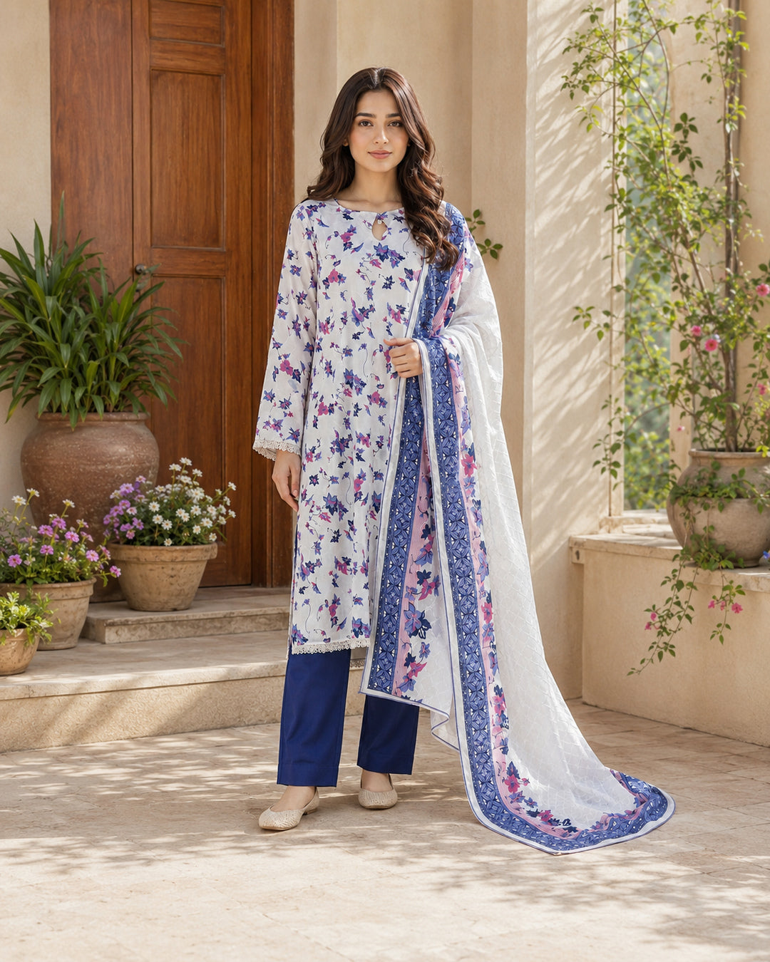 Dilkash Wrinkle Free Coll D-1013-E